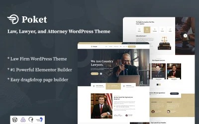 Poket - Lawyer And Attorney Responsive WordPress Theme