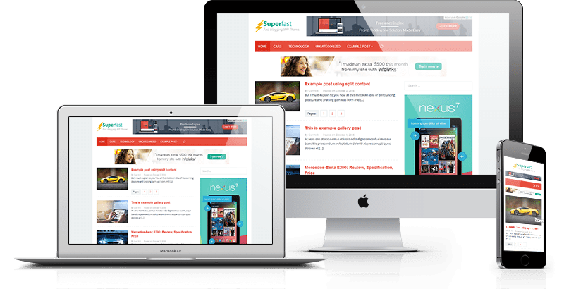 Superfast - High CTR Adsense WordPress Theme