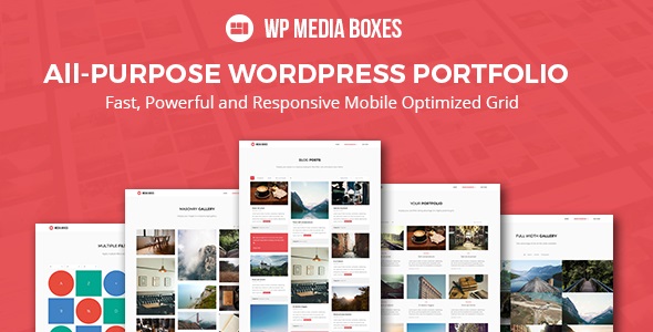 WP Media Boxes Portfolio - Responsive WordPress Grid Plugin
