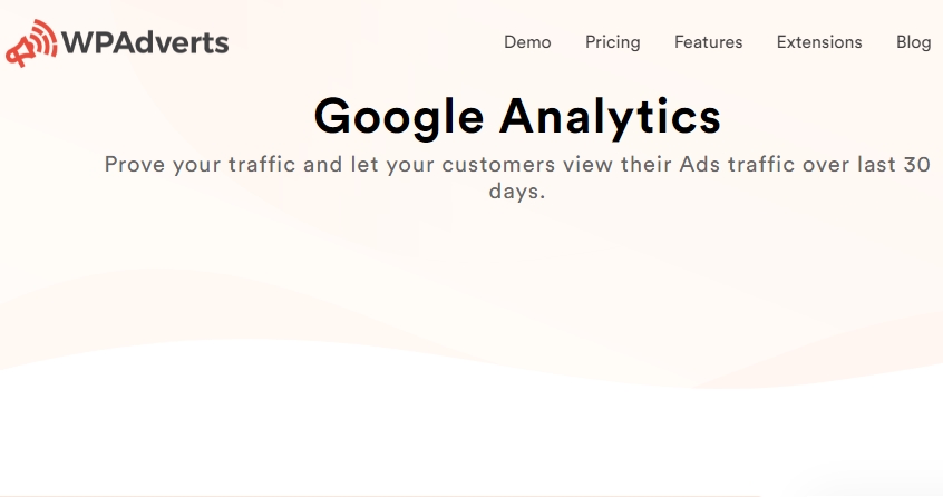 WPAdverts Google Analytics Addon