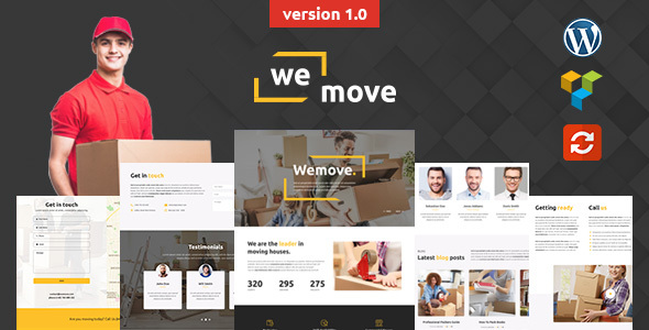 WeMove - Home Moving - Logistic WordPress Theme