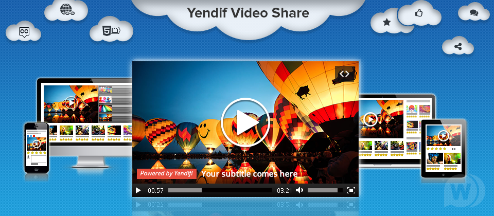 Yendif Video Share PRO - component of the gallery of video files for Joomla