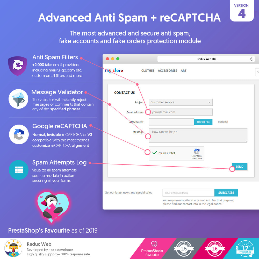 Advanced Google Re-Captcha Anti Spam - Fake Accounts Module