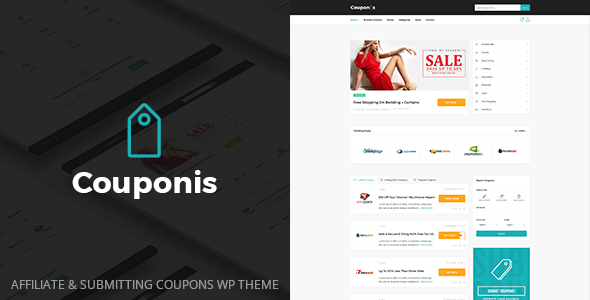 Couponis- Affiliate - Submitting Coupons WordPress Theme