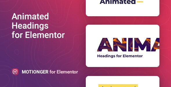 Motionger - Animated Heading for Elementor