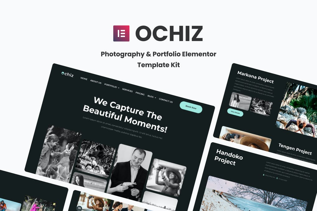Ochiz - Photography - Portfolio Elementor Template Kit