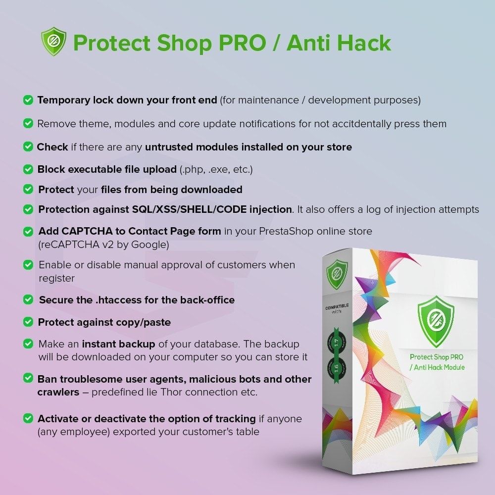 Protect Shop PRO / Anti Hack Module