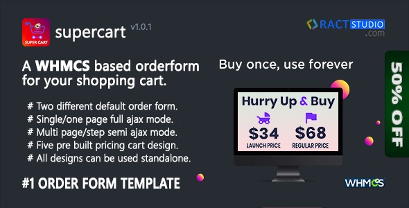 SuperCart - Ajax based WHMCS Order Form Template - Single Page - Multi Page