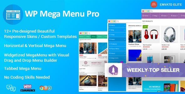 WP Mega Menu Pro- Responsive Mega Menu Plugin for WordPress