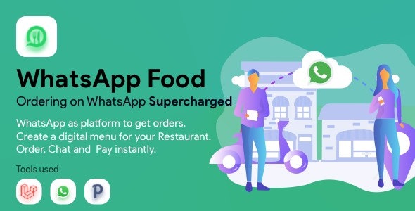 WhatsApp Food + Addons - SaaS WhatsApp Ordering