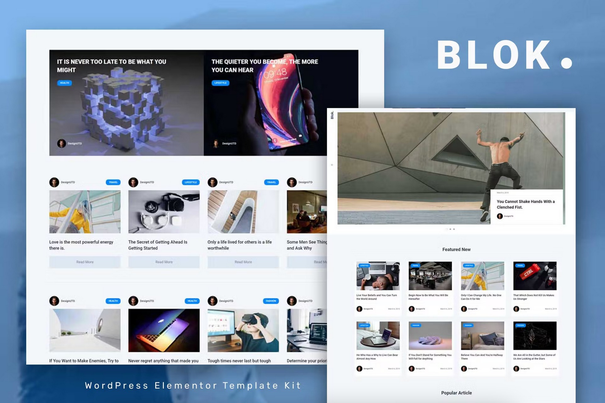Blok - Blog & Magazine Elementor Template Kit