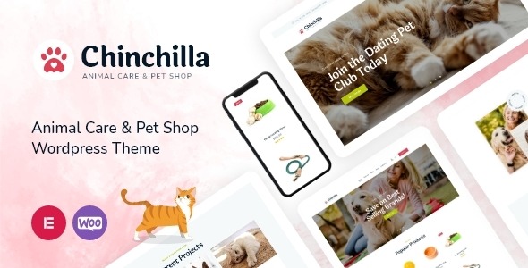 Chinchilla - Animal Care - Pet Shop WordPress Theme