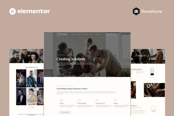 D-Consult - Business Consulting Elementor Pro Full Site Template Kit