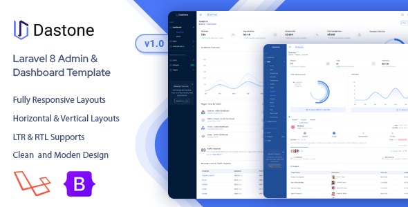 Dastone - Laravel Admin - Dashboard Template