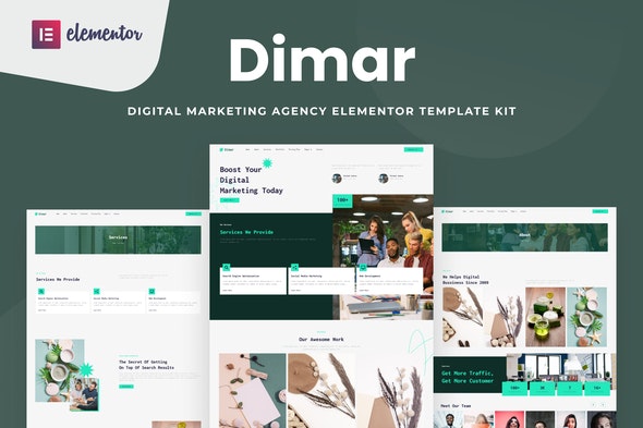 Dimar - Digital Marketing Elementor Template Kit