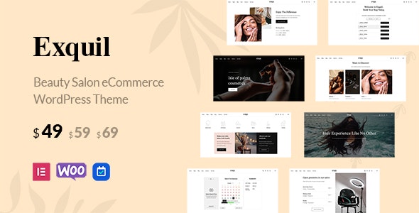 Exquil - Beauty Salon eCommerce Theme