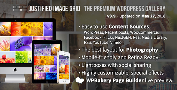 Justified Image Grid- Premium WordPress Gallery