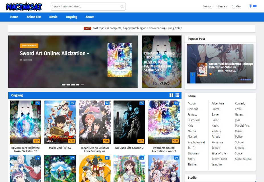 KunaStream - Streaming Anime Blogger