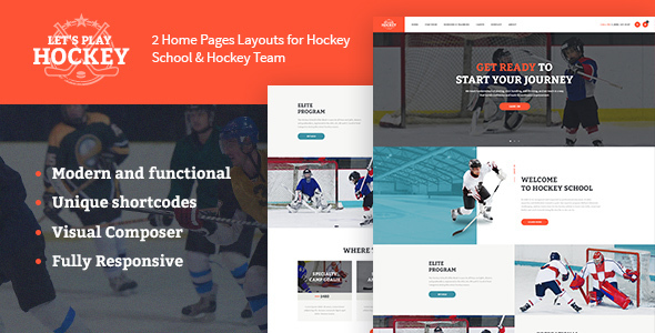 Let-s Play Hockey School - Sport WordPress Theme