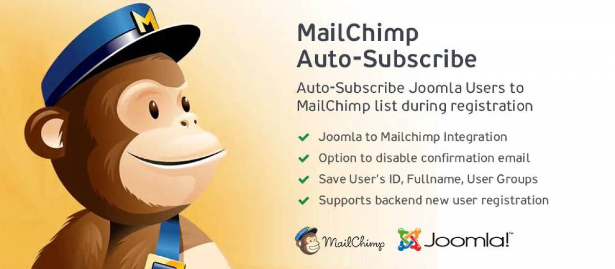 MailChimp Auto-Subscribe Joomla