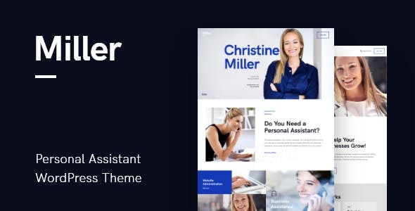 Miller | Personal Assistant & Administrative Services WordPress ThemeÂ 