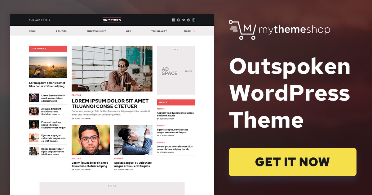 MyThemeShop Outspoken WordPress Theme