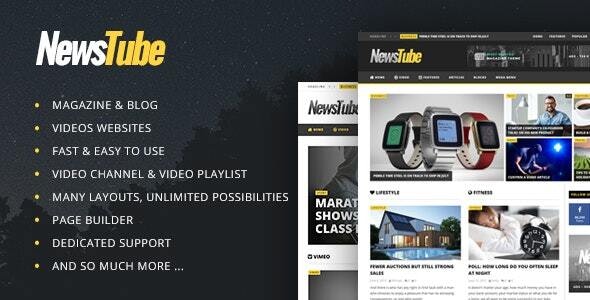 NewsTubeMagazine Blog - Video WordPress Theme