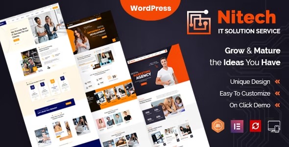 Nitech - Agency - Technology Services WordPress Theme