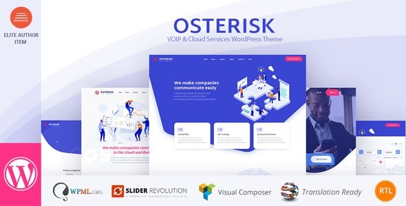 Osterisk- VOIP - Cloud Services WordPress Theme