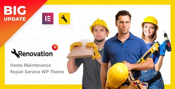 RenovationHome Maintenance Repair Service Theme