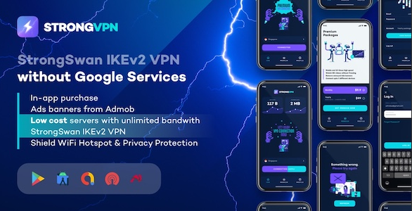 StrongVPN - StrongSwan IKE VPN stable - free VPN proxy for Android