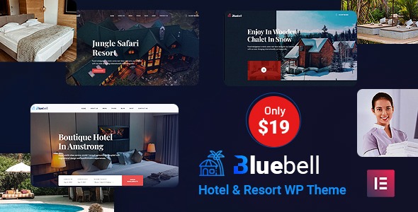Bluebell - Hotel - Resort WordPress Theme