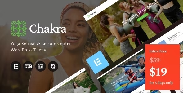 Chakra Yoga Retreat - Leisure Center WordPress Theme