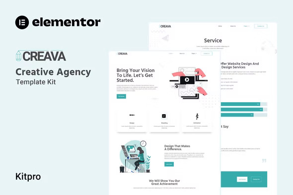 Creava - Creative Agency Elementor Template Kit