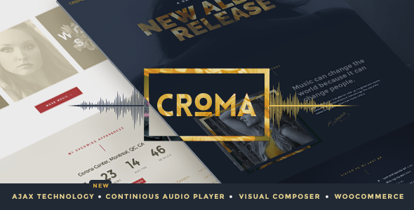 Croma - Responsive Music WordPress Theme with Ajax and Continuous Playback