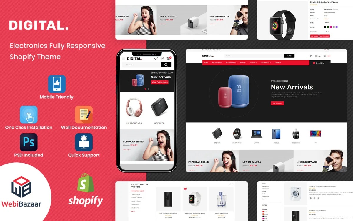 Digital Multipurpose Electronics Shopify Theme