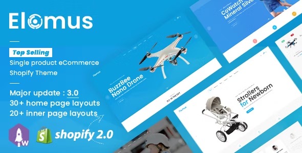 Elomus Shop Single Product Shopify Theme