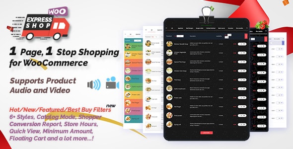 Express Shop for WooCommerce with Audio - Video