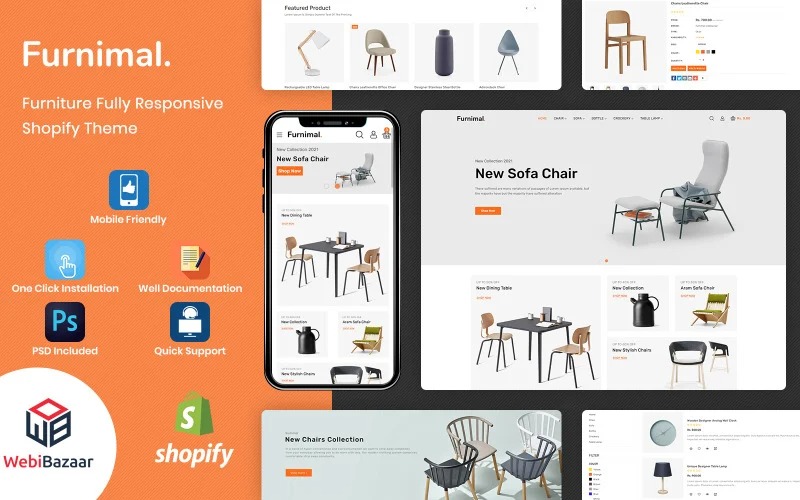 Furnimal - Multipurpose Furniture - Interior Shopify Template Shopify Theme