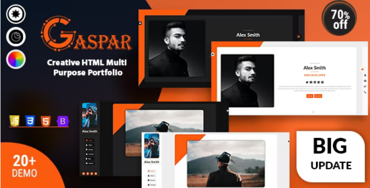 Gaspar Personal Portfolio HTML Template