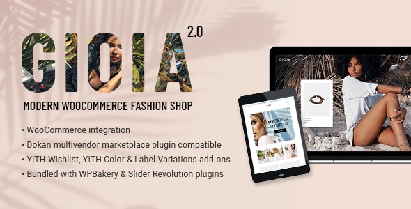 Gioia - Modern Fashion Shop WordPress Theme