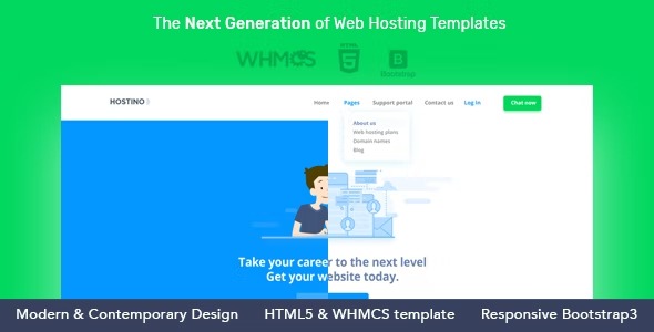 Hostino - WHMCS Web Hosting Template