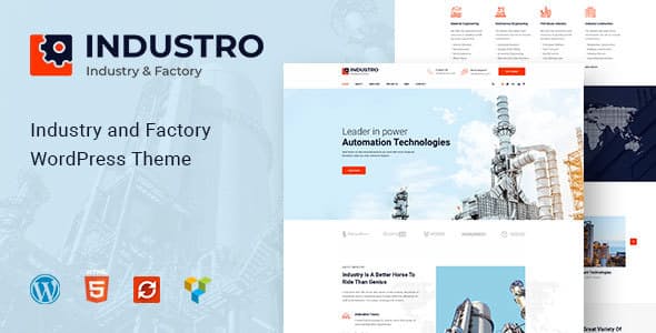 Industro - Industry - Factory WordPress Theme