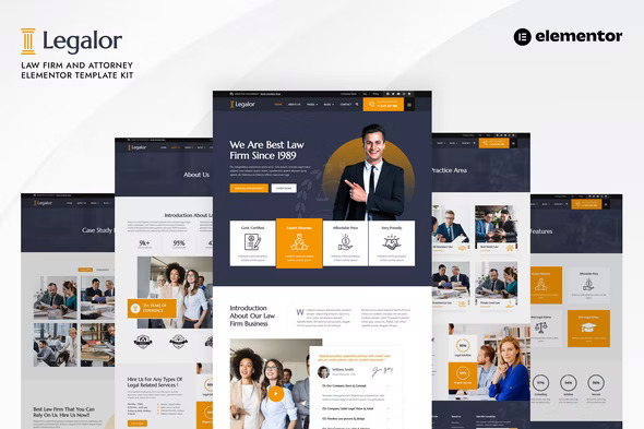 Legalor - Law Firm & Attorney Elementor Template Kit