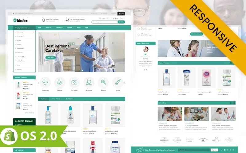 Medexi - Medical Store Shopify Responsive Theme Shopify Theme
