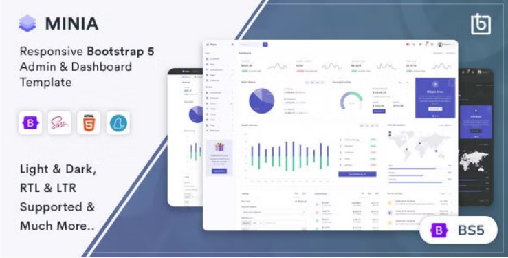 Minia - Bootstrap Admin - Dashboard Template