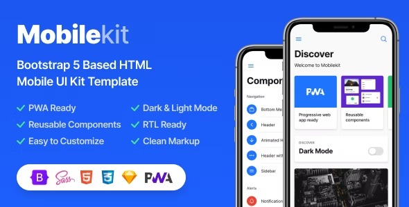 Mobilekit Bootstrap Based HTML Template