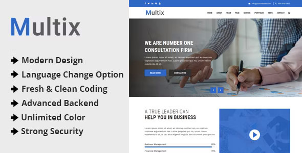 Multix - Multipurpose Website CMS with Codeigniter