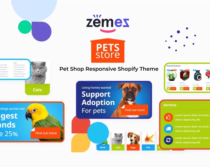 Pets Store Pet Shop Responsive Shopify Theme