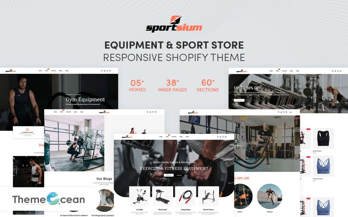 Sportsium Equipment And Sport Store Shopify Theme